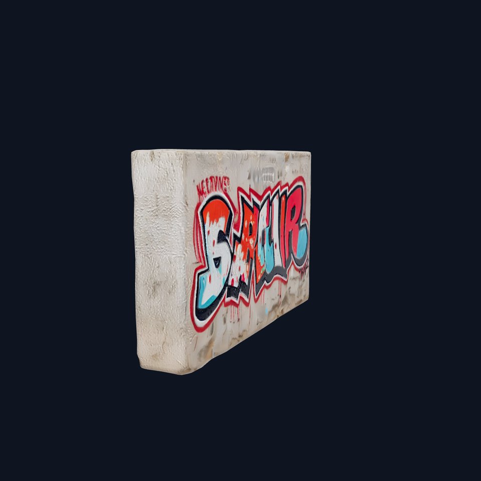Urban Graffiti Wall model pack